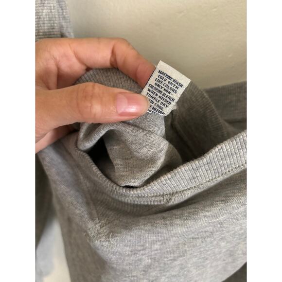 Abercrombie & Fitch Top Women's Medium Off Shoulder Cropped Long Sleeve Gray - Picture 7 of 7